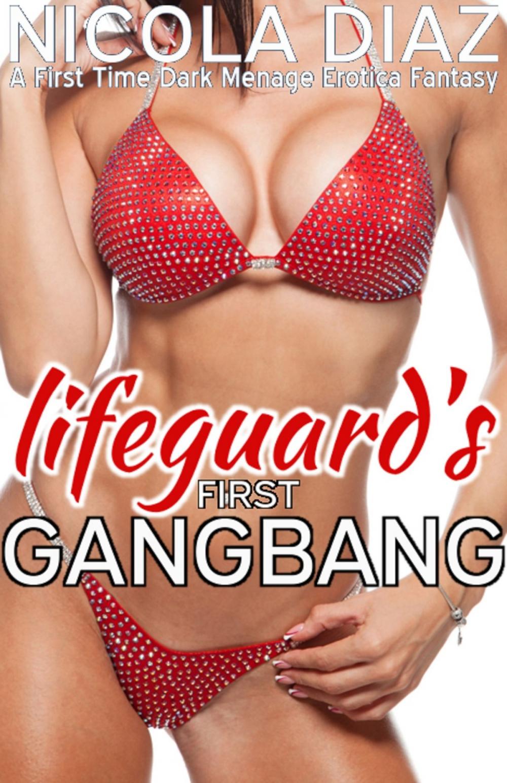 Big bigCover of Lifeguard’s First Gangbang: A First Time Dark Menage Erotica Fantasy