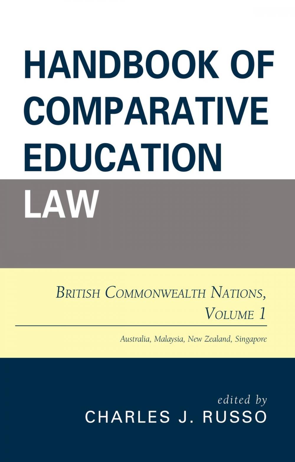 Big bigCover of Handbook of Comparative Education Law