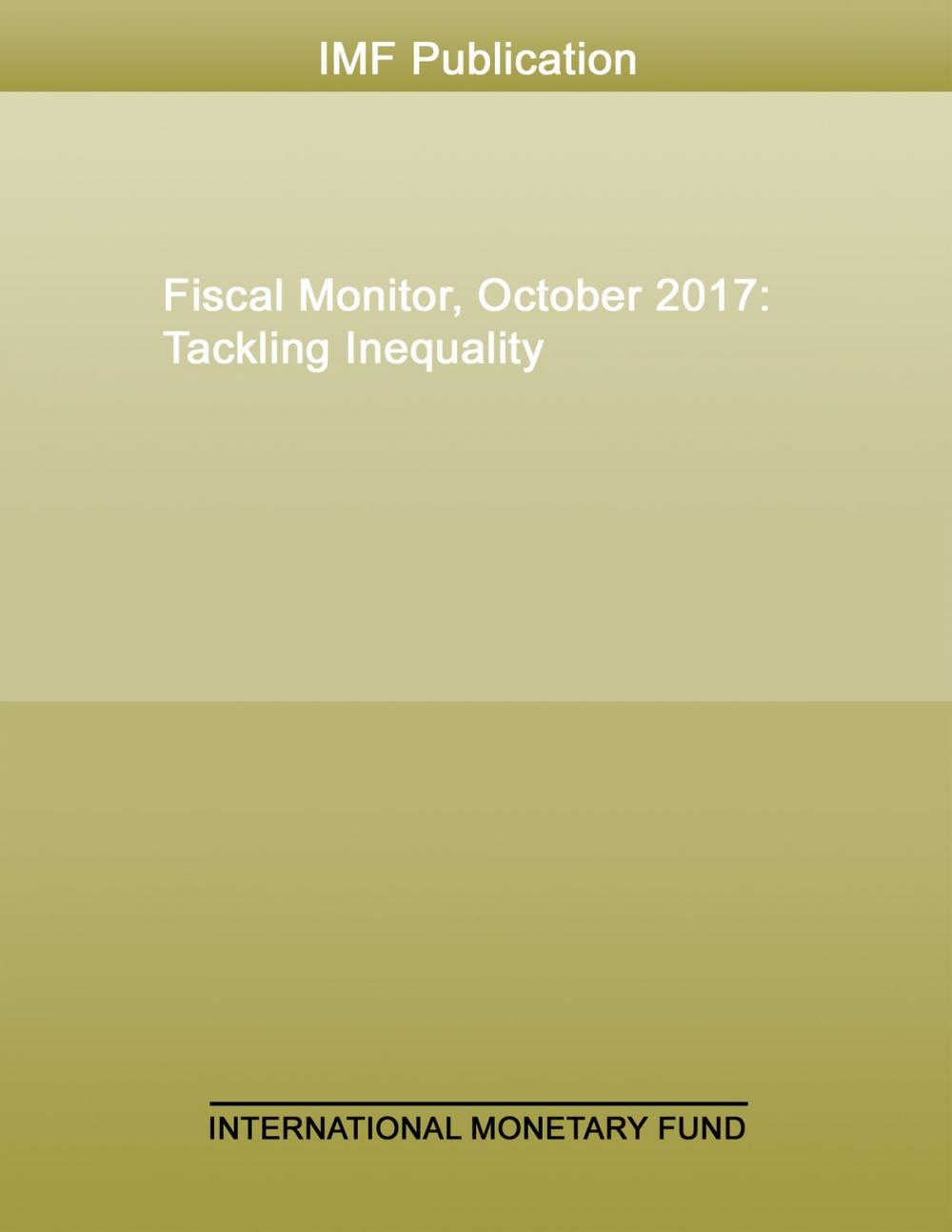 Big bigCover of Fiscal Monitor, October 2017