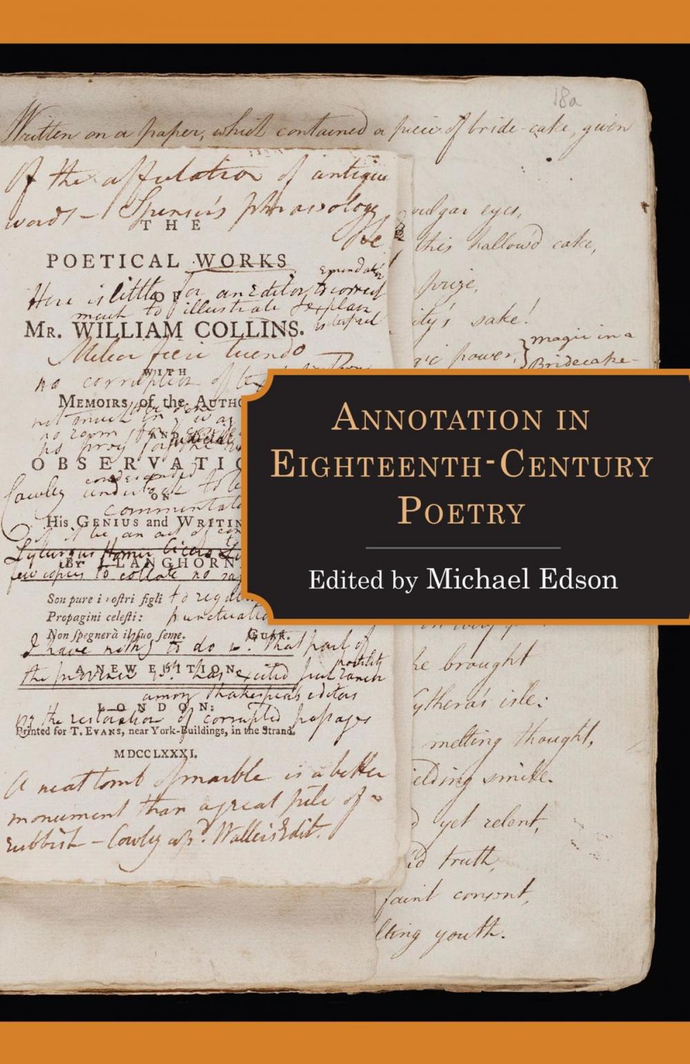 Big bigCover of Annotation in Eighteenth-Century Poetry