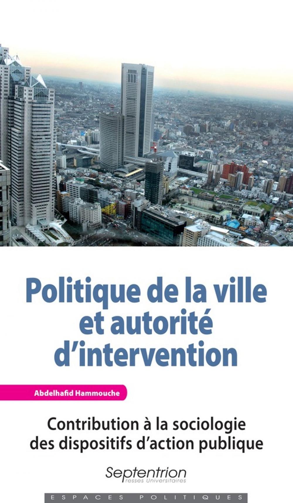 Big bigCover of Politique de la ville et autorité d'intervention