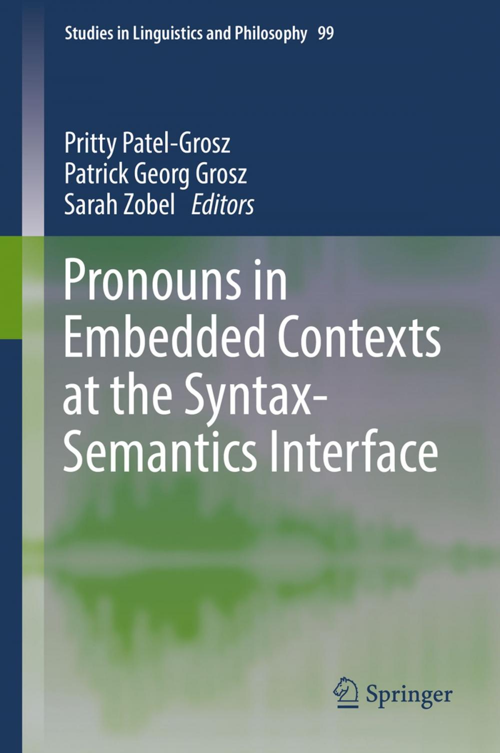 Big bigCover of Pronouns in Embedded Contexts at the Syntax-Semantics Interface