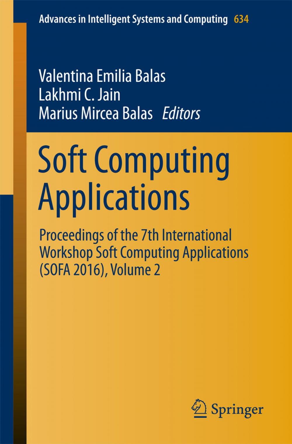 Big bigCover of Soft Computing Applications