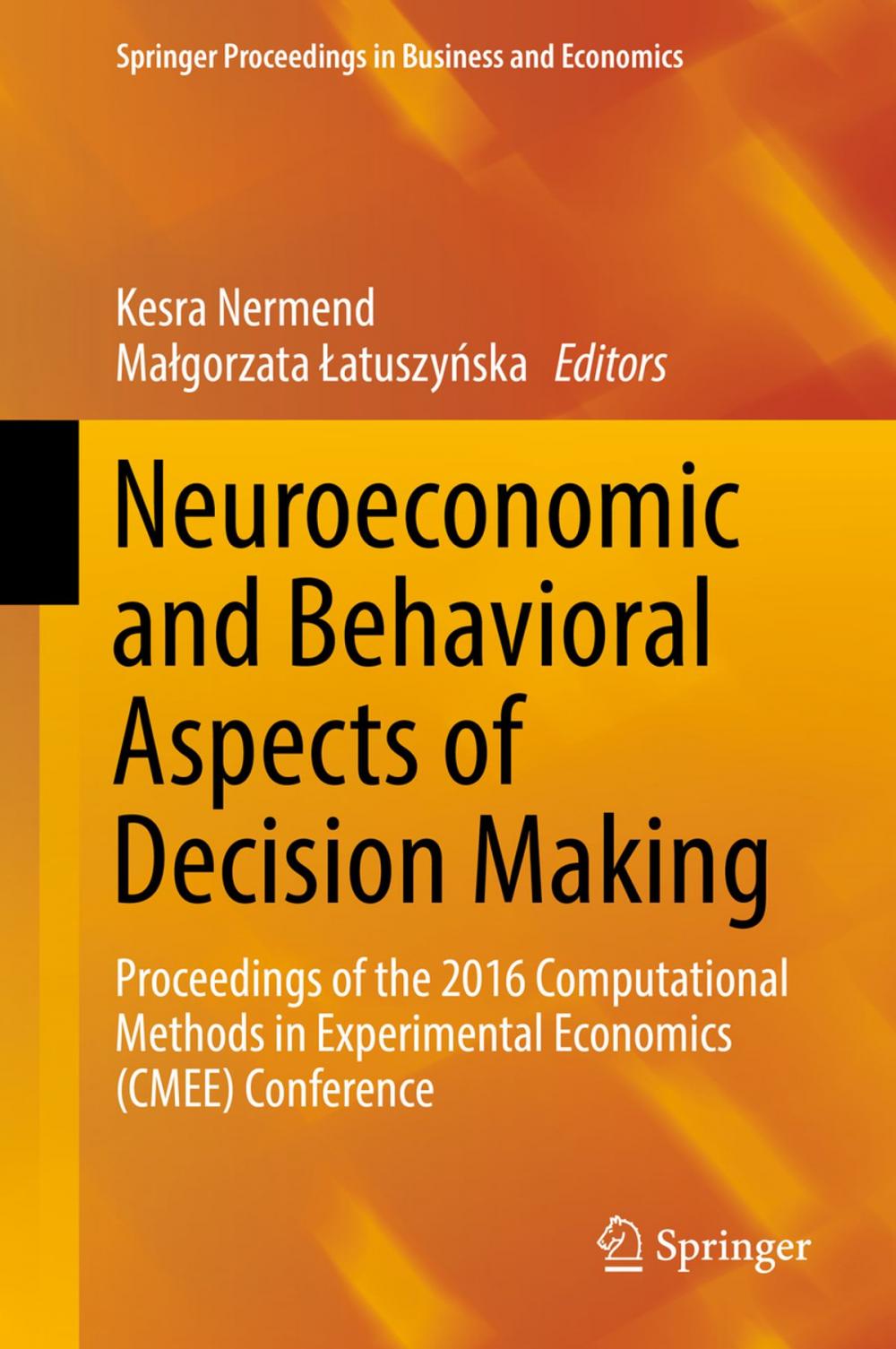 Big bigCover of Neuroeconomic and Behavioral Aspects of Decision Making