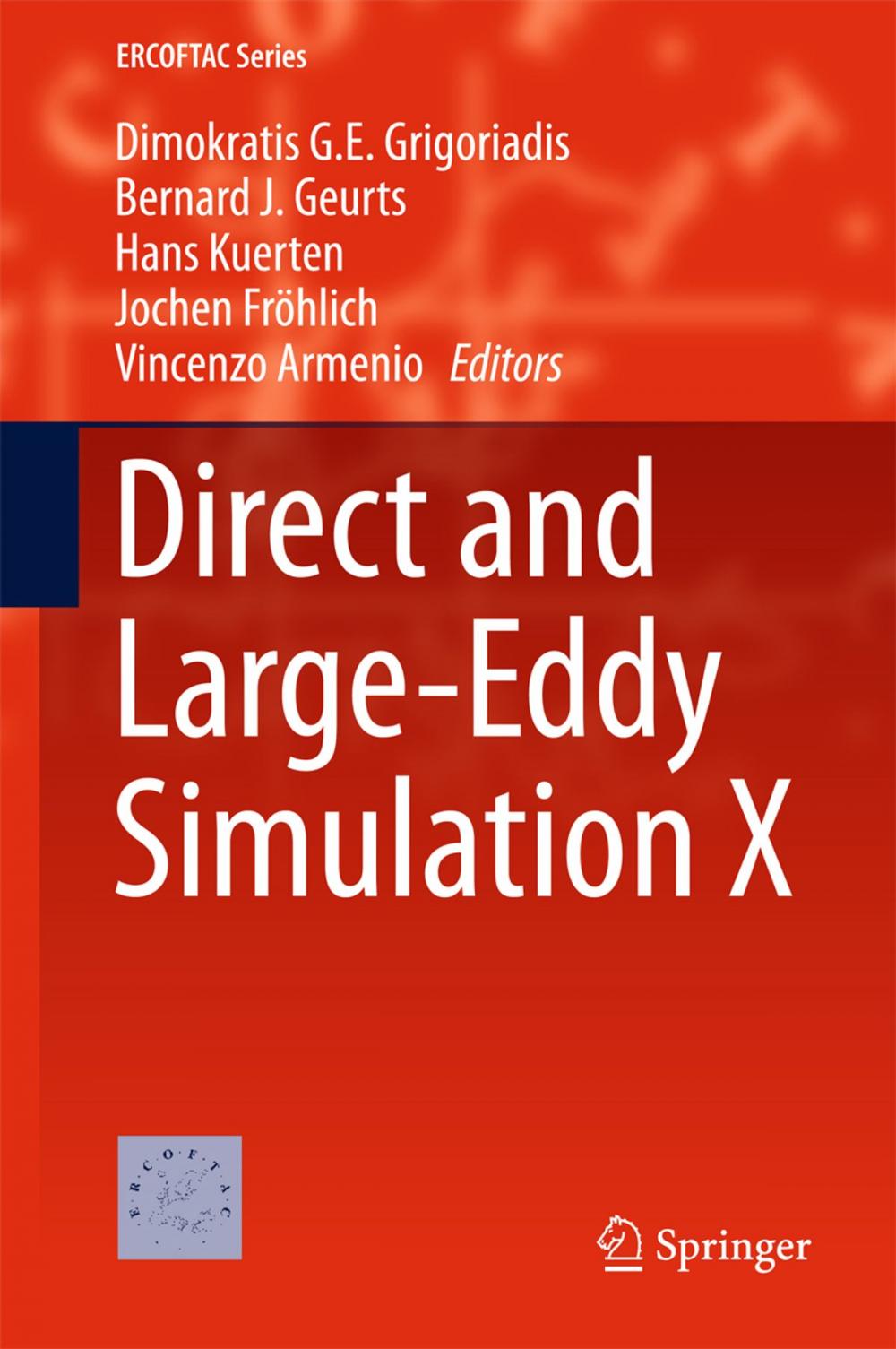 Big bigCover of Direct and Large-Eddy Simulation X