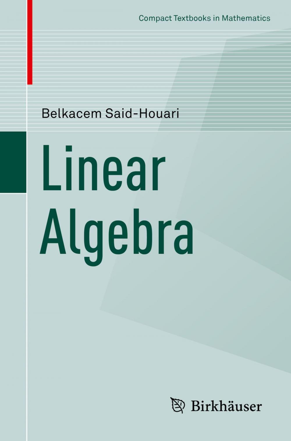 Big bigCover of Linear Algebra