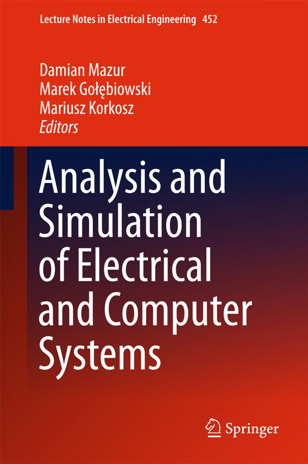 Big bigCover of Analysis and Simulation of Electrical and Computer Systems