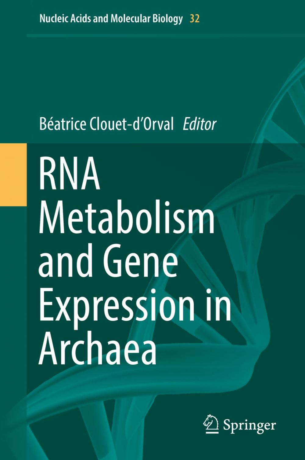 Big bigCover of RNA Metabolism and Gene Expression in Archaea