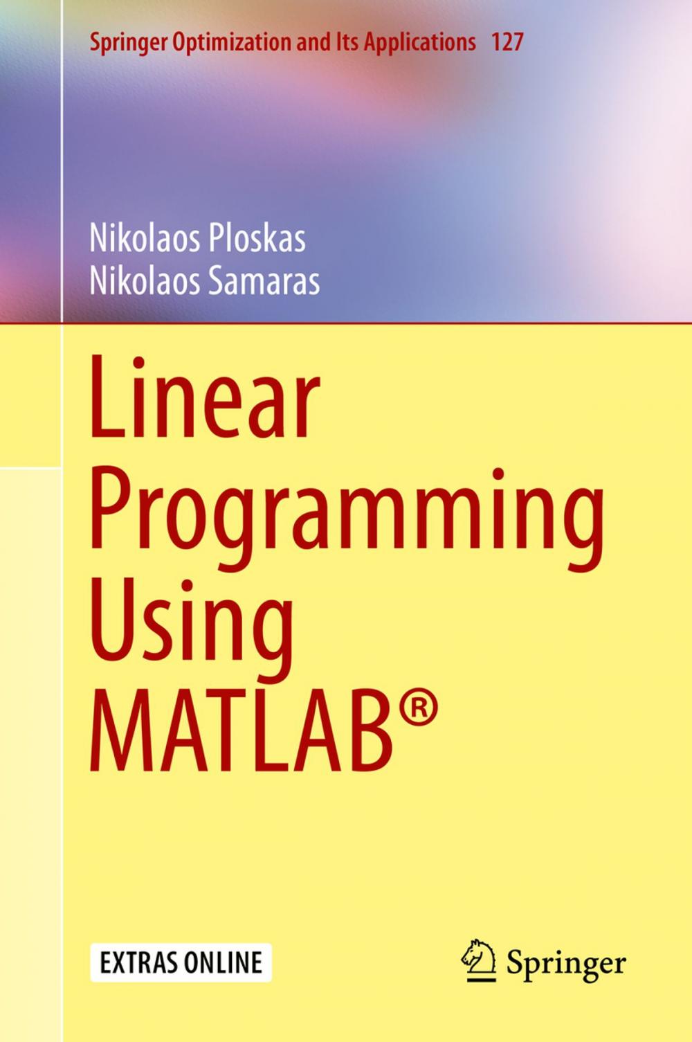 Big bigCover of Linear Programming Using MATLAB®