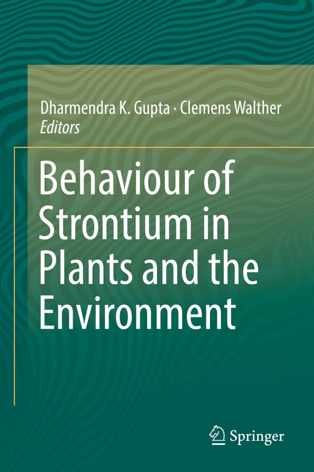 Big bigCover of Behaviour of Strontium in Plants and the Environment