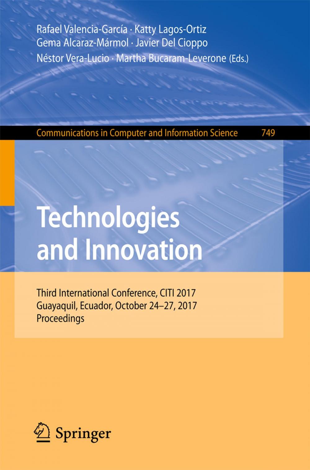 Big bigCover of Technologies and Innovation