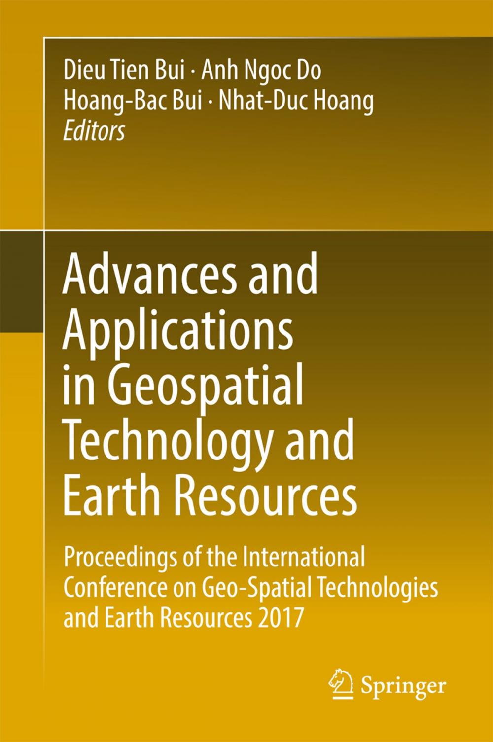 Big bigCover of Advances and Applications in Geospatial Technology and Earth Resources