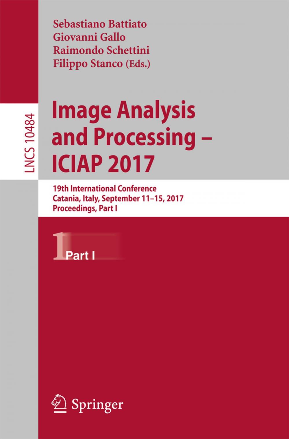 Big bigCover of Image Analysis and Processing - ICIAP 2017