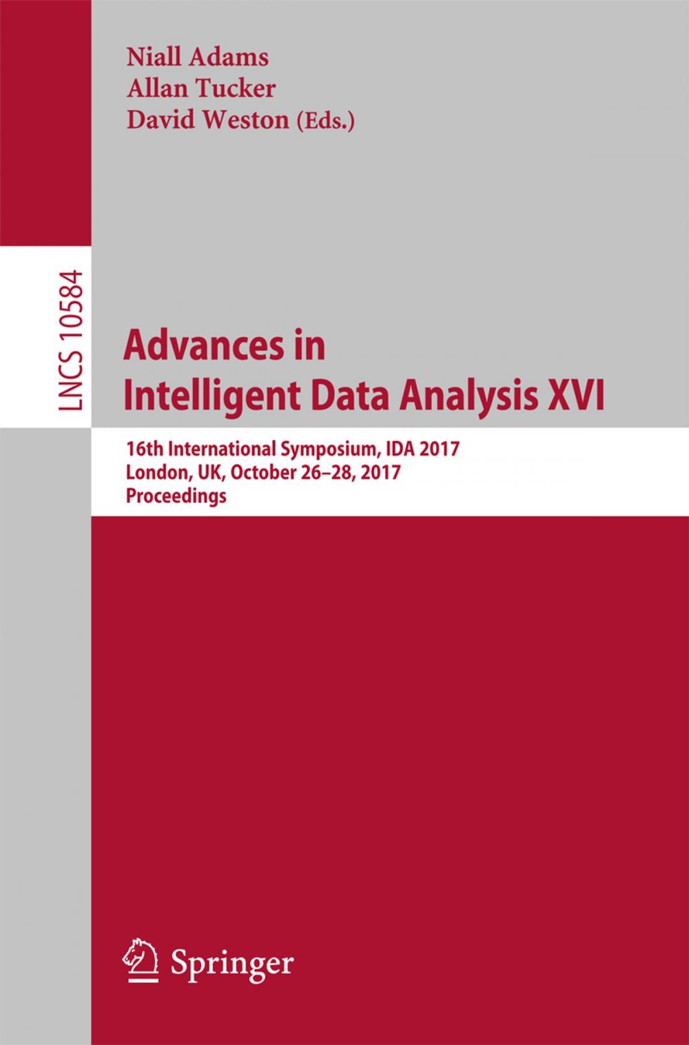 Big bigCover of Advances in Intelligent Data Analysis XVI