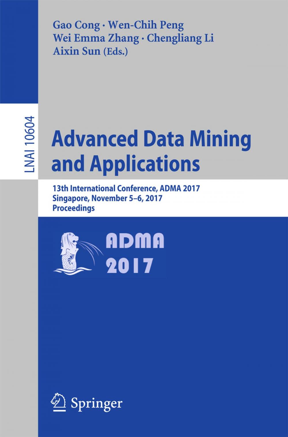 Big bigCover of Advanced Data Mining and Applications