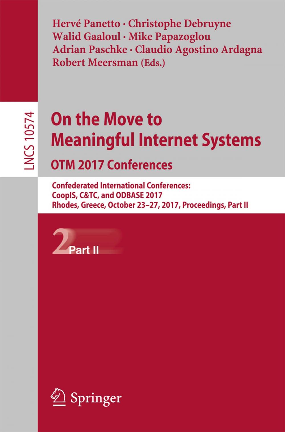 Big bigCover of On the Move to Meaningful Internet Systems. OTM 2017 Conferences