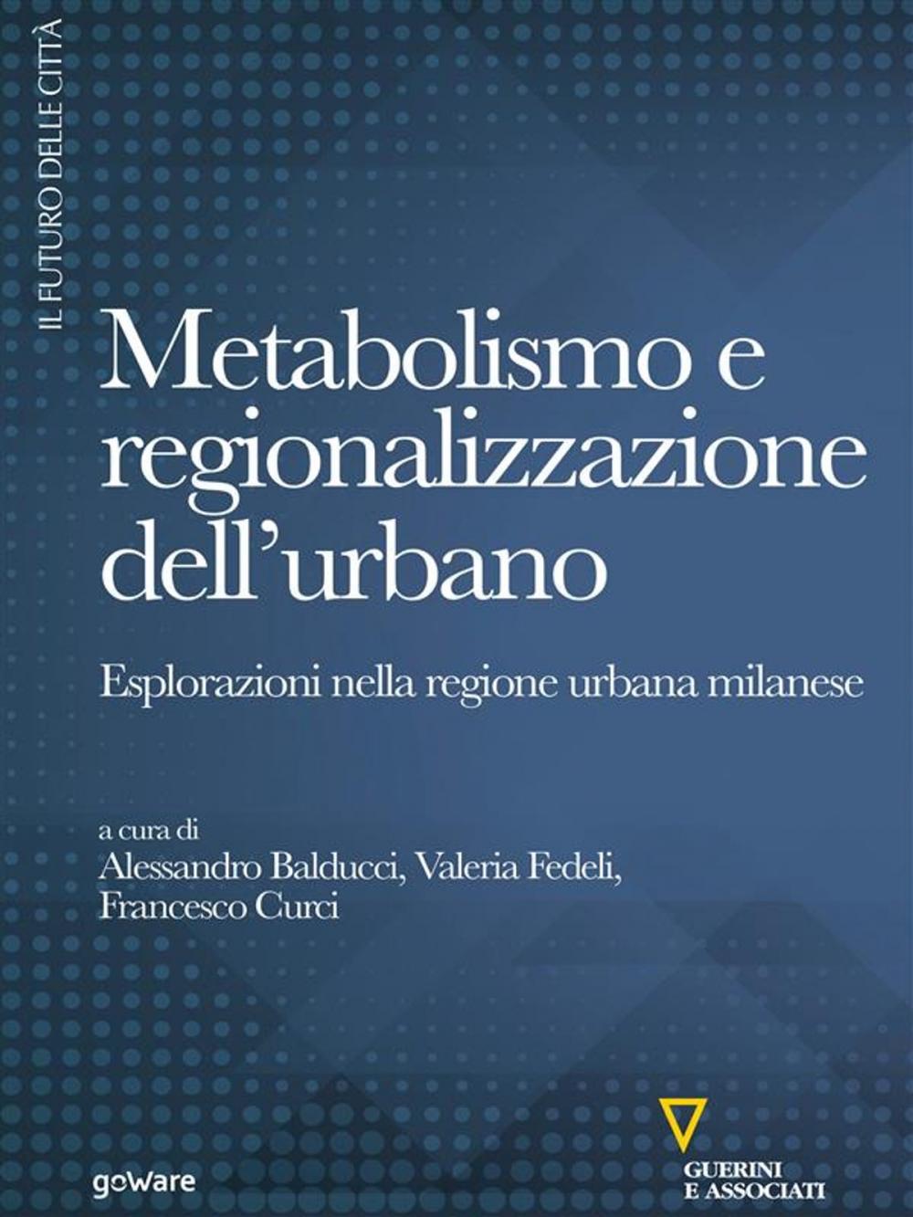 Big bigCover of Metabolismo e regionalizzazione dell’urbano. Esplorazioni nella regione urbana milanese