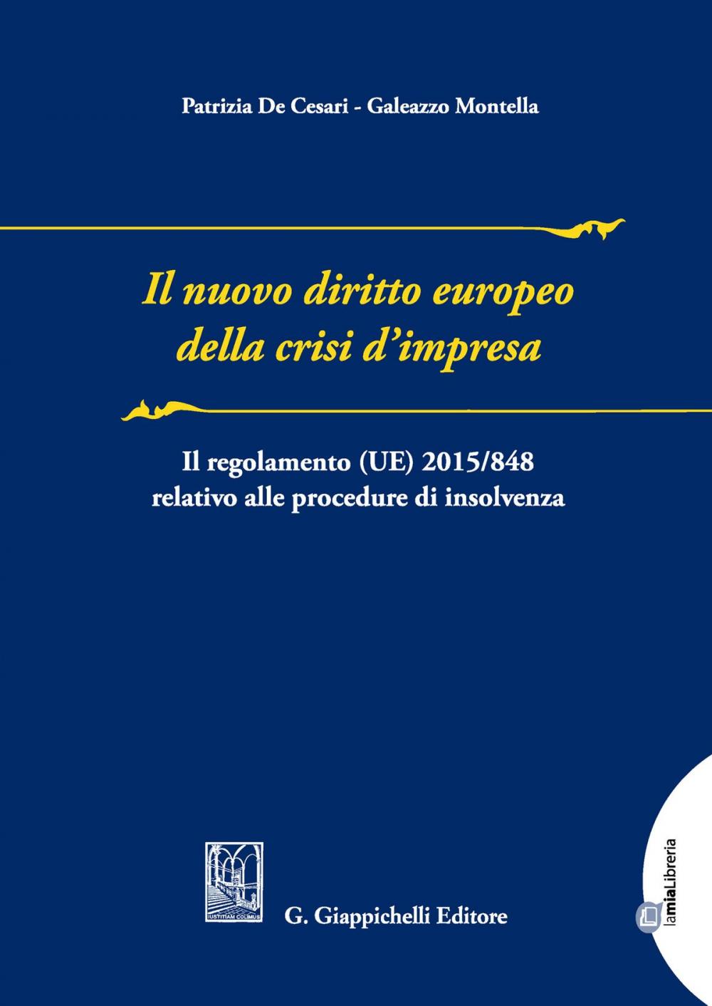 Big bigCover of Il nuovo diritto europeo della crisi d'impresa