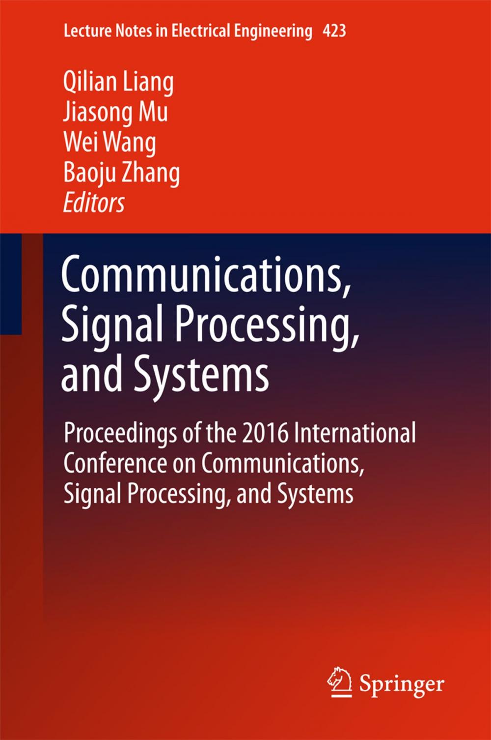 Big bigCover of Communications, Signal Processing, and Systems