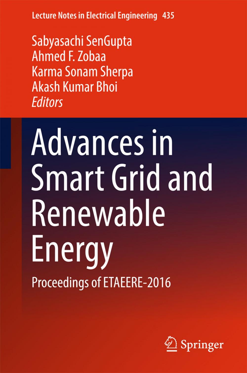 Big bigCover of Advances in Smart Grid and Renewable Energy