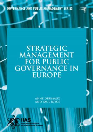 Cover of the book Strategic Management for Public Governance in Europe by Irial Glynn