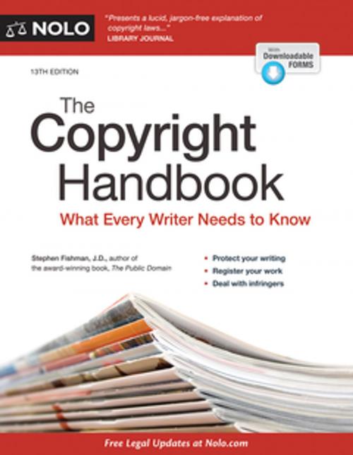 Cover of the book Copyright Handbook, The by Stephen Fishman, J.D., NOLO