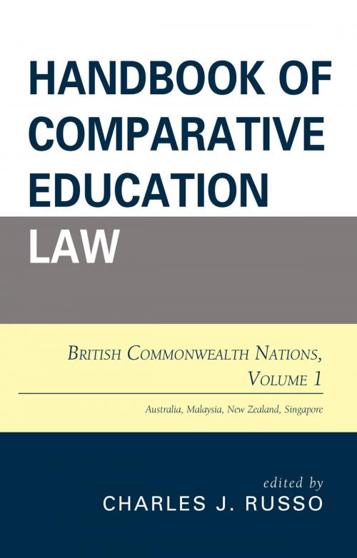 Cover of the book Handbook of Comparative Education Law by , Rowman & Littlefield Publishers