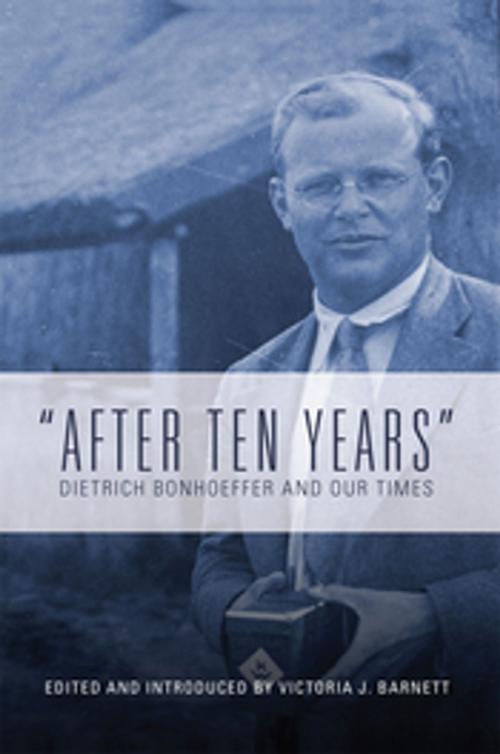 Cover of the book "After Ten Years" by Victoria J. Barnett, Fortress Press