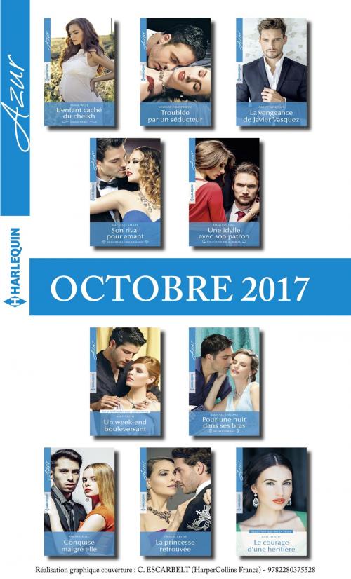 Cover of the book 10 romans Azur (n°3875 à 3884-Octobre 2017) by Collectif, Harlequin