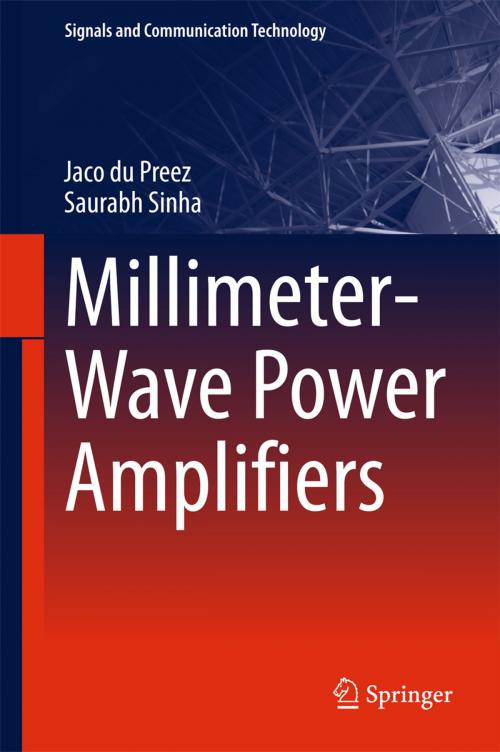 Cover of the book Millimeter-Wave Power Amplifiers by Jaco du Preez, Saurabh Sinha, Springer International Publishing