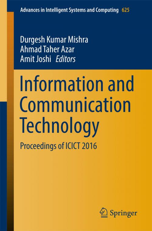 Cover of the book Information and Communication Technology by , Springer Singapore