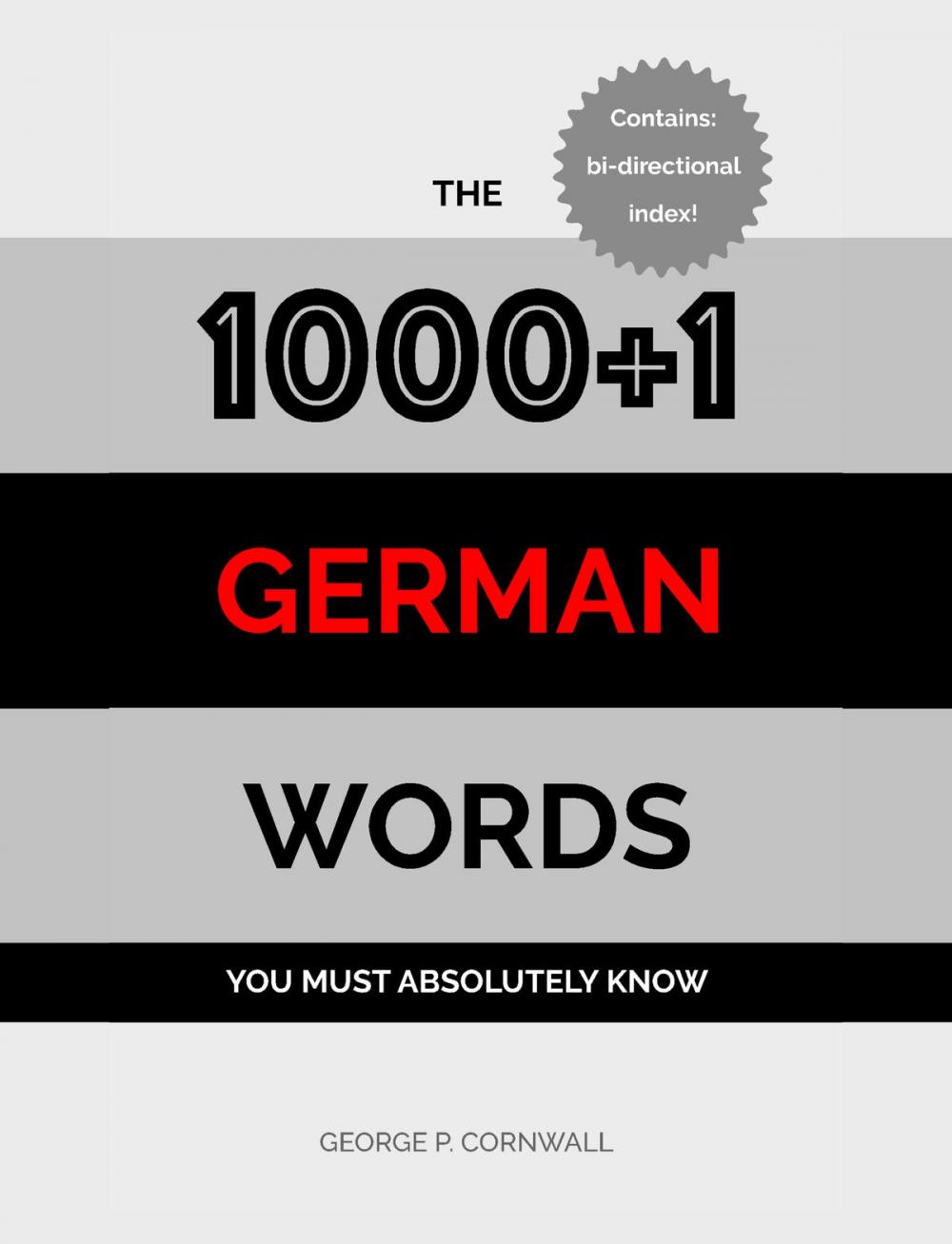 Big bigCover of The 1000+1 German Words you must absolutely know