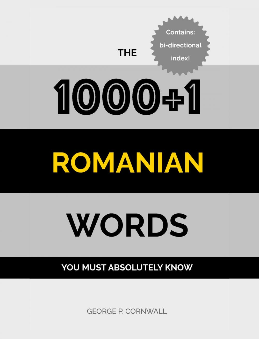 Big bigCover of The 1000+1 Romanian Words you must absolutely know