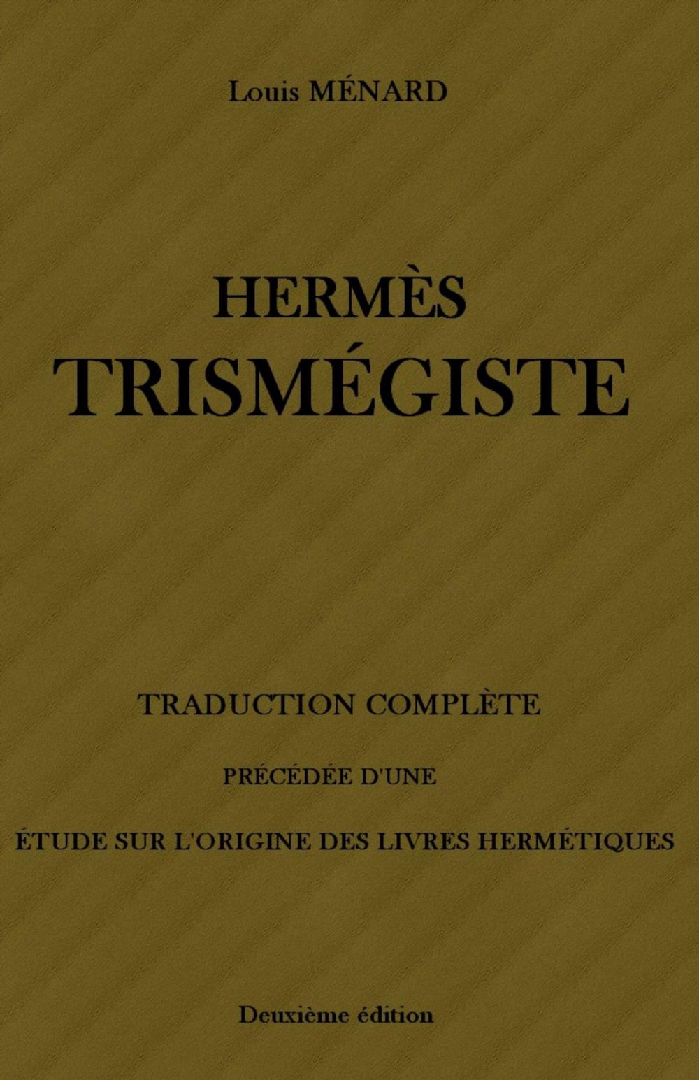 Big bigCover of HERMÈS TRISMÉGISTE