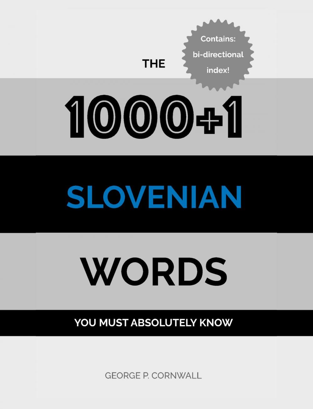 Big bigCover of The 1000+1 Slovenian Words you must absolutely know