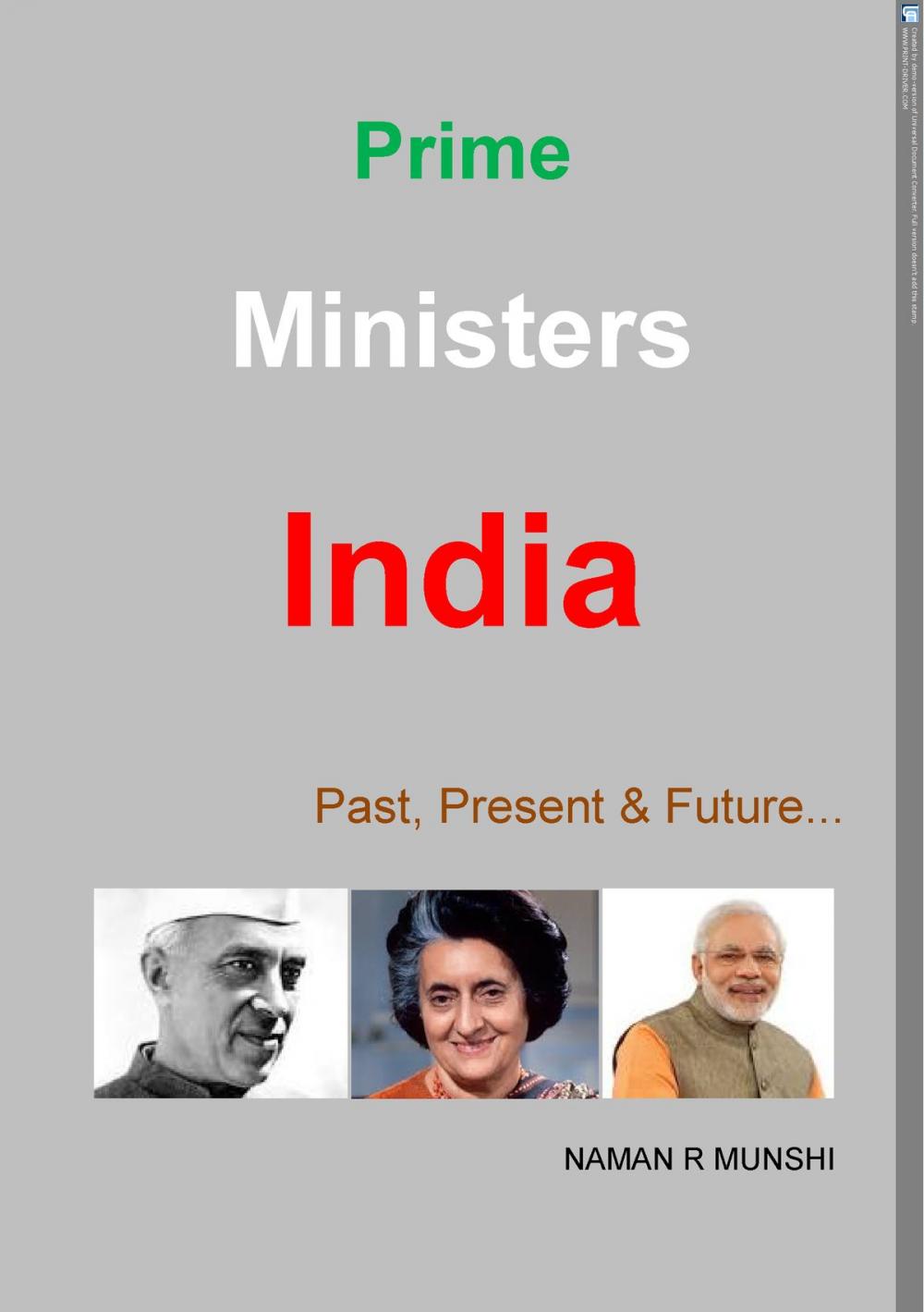 Big bigCover of Prime Ministers India