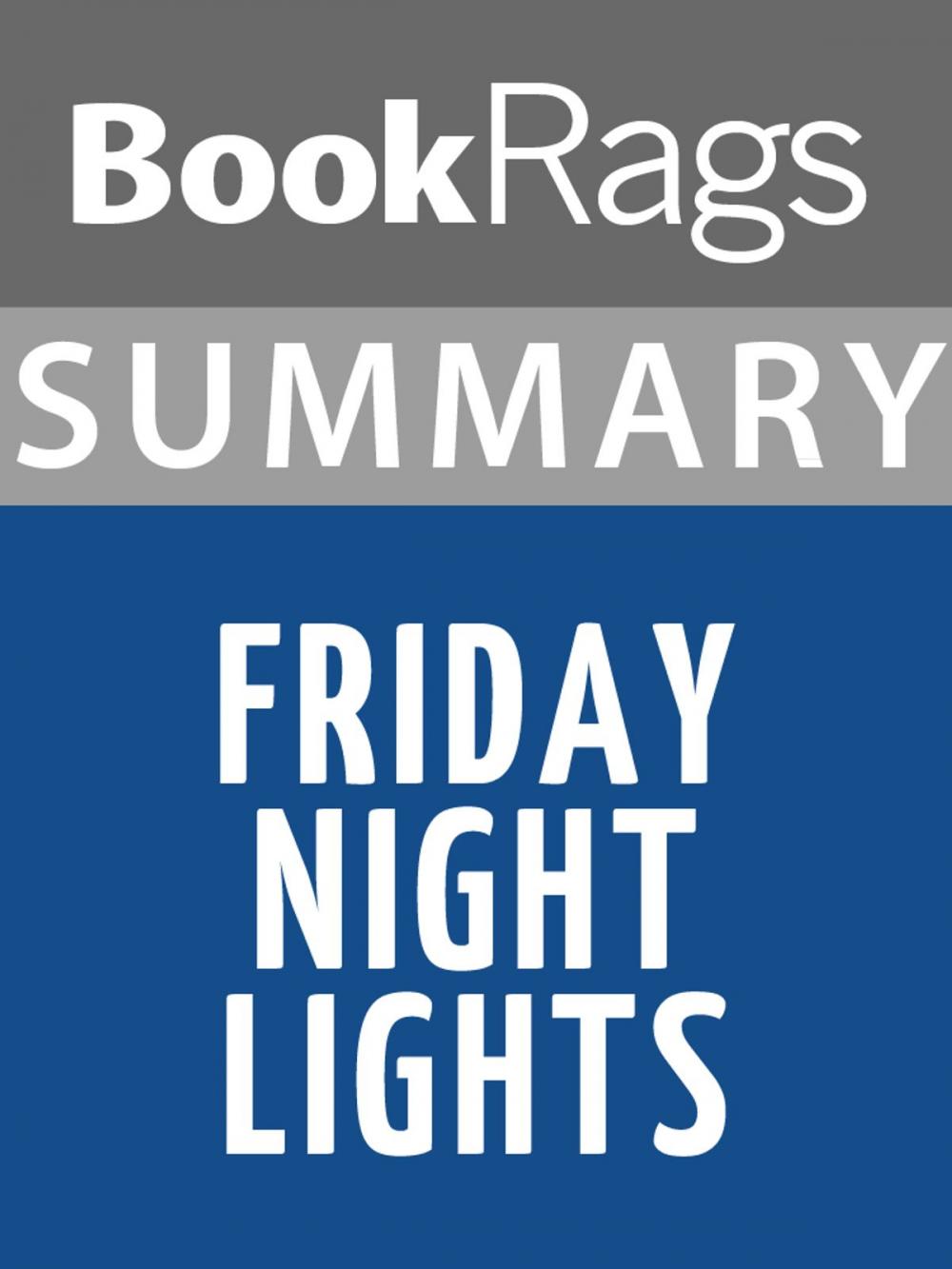 Big bigCover of Summary & Study Guide: Friday Night Lights