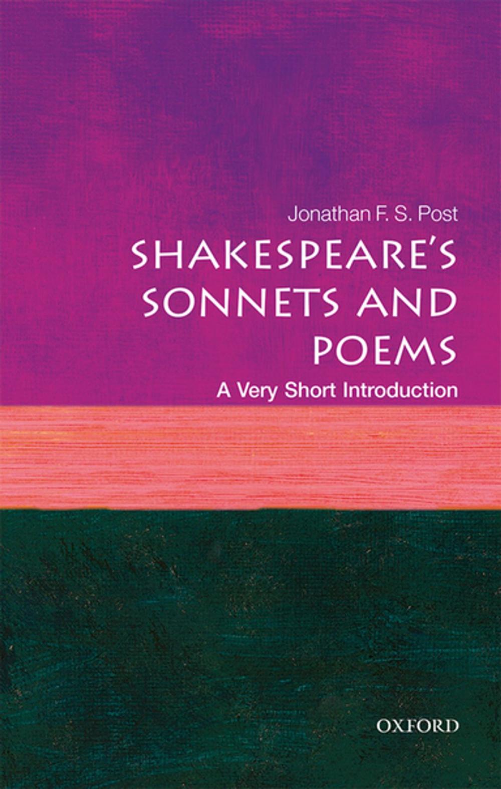 Big bigCover of Shakespeare's Sonnets and Poems: A Very Short Introduction