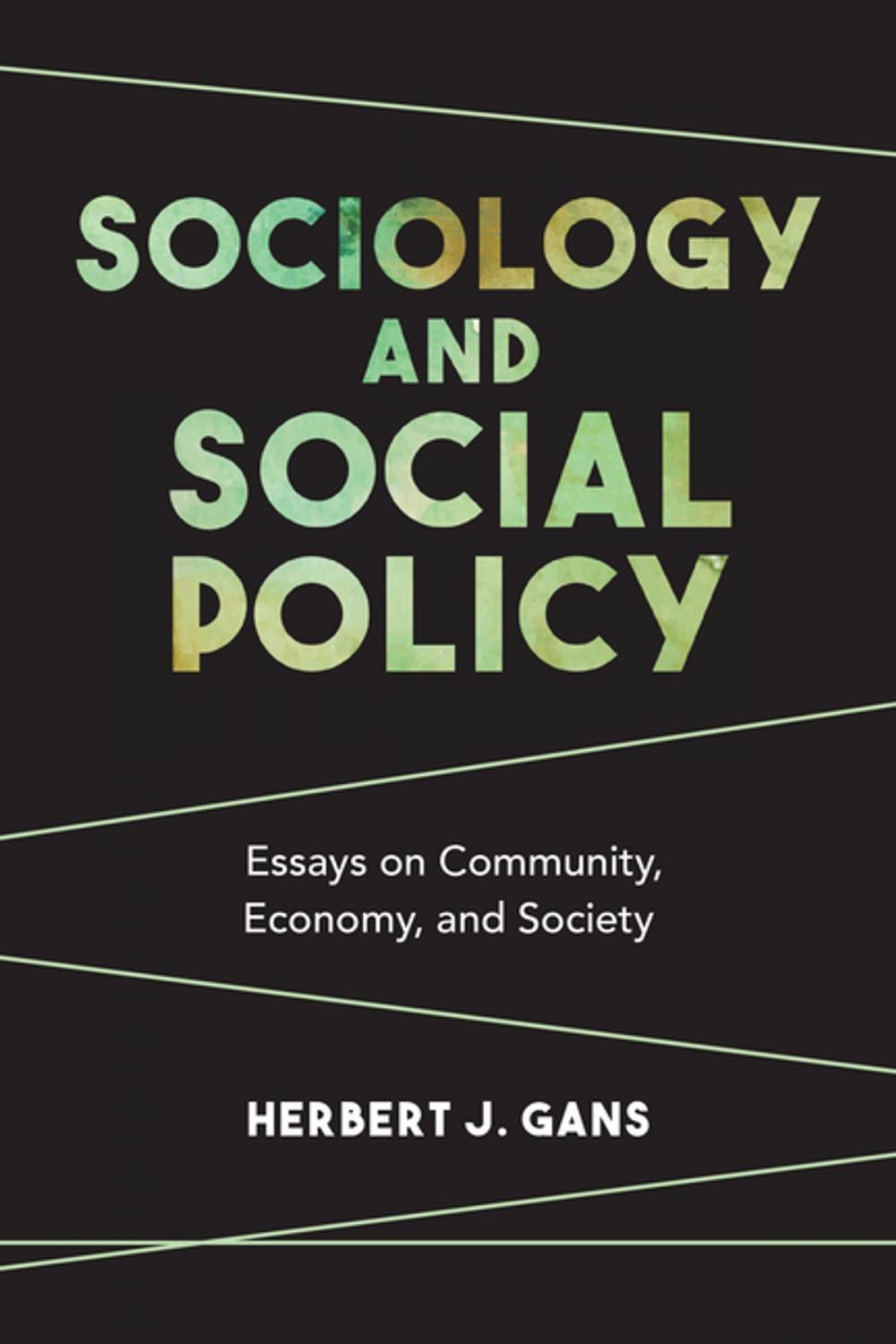 Big bigCover of Sociology and Social Policy