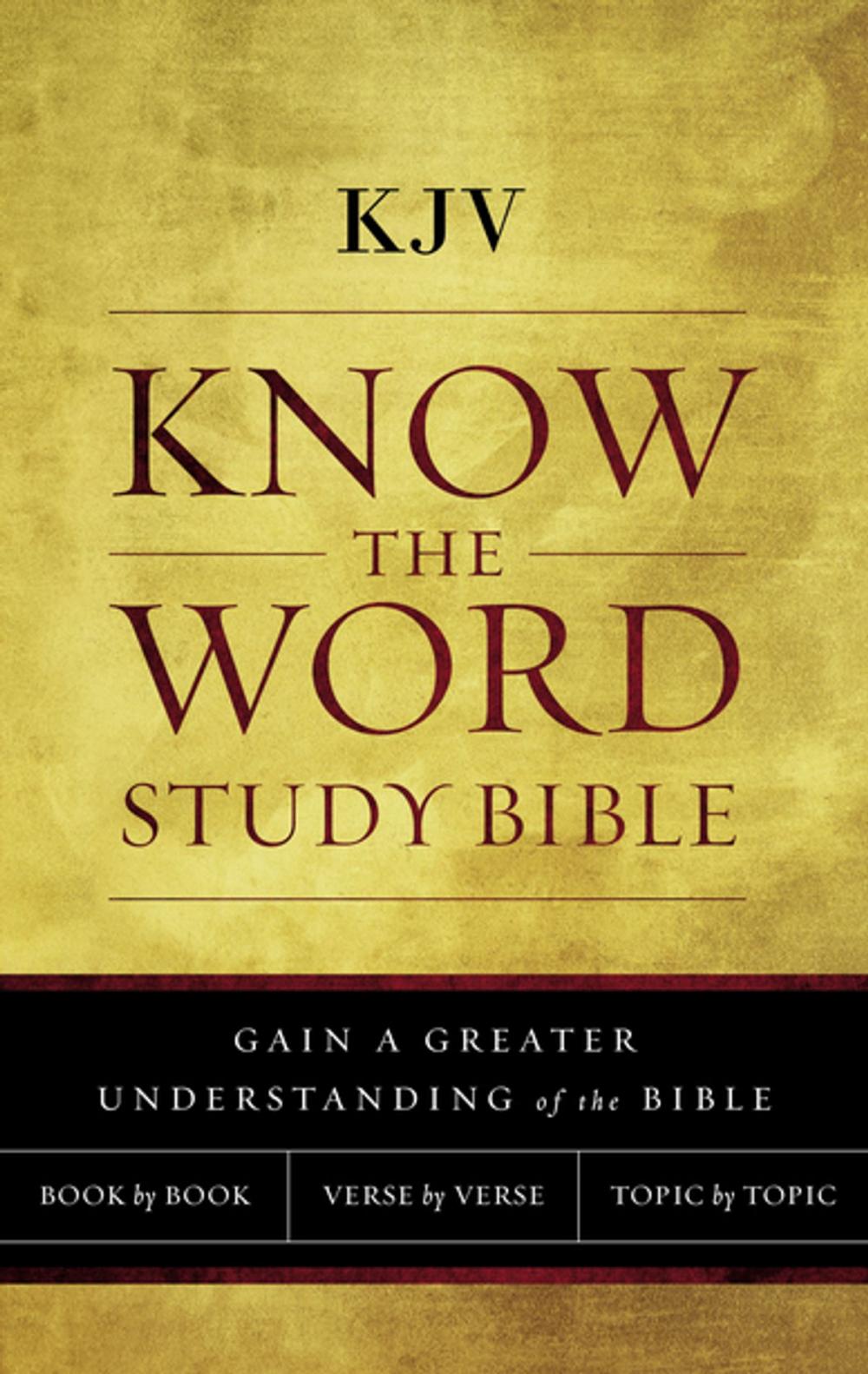 Big bigCover of KJV, Know The Word Study Bible, Ebook, Red Letter Edition