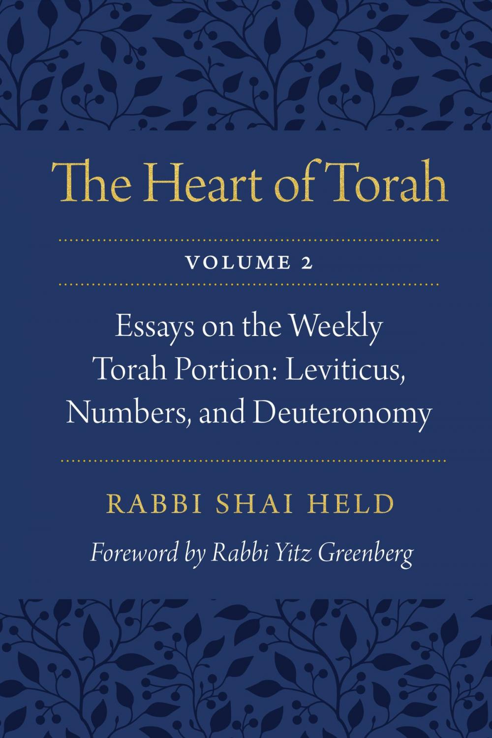 Big bigCover of The Heart of Torah, Volume 2