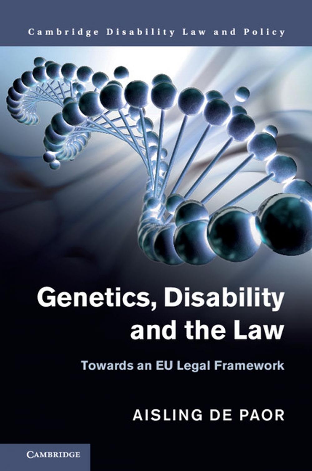 Big bigCover of Genetics, Disability and the Law