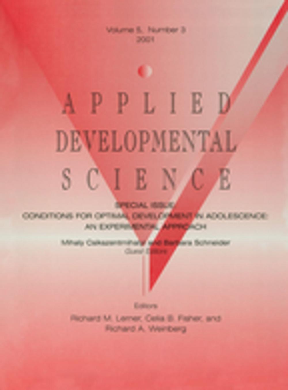 Big bigCover of Conditions for Optimal Development in Adolescence