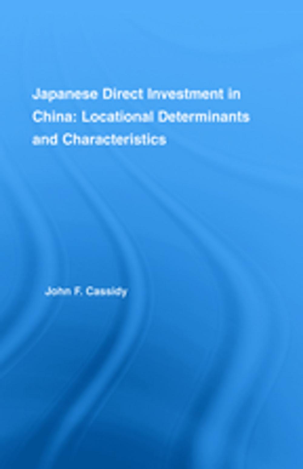 Big bigCover of Japanese Direct Investment in China