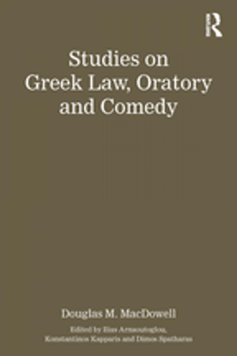 Big bigCover of Studies on Greek Law, Oratory and Comedy