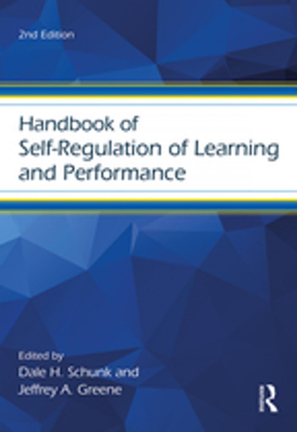 Big bigCover of Handbook of Self-Regulation of Learning and Performance