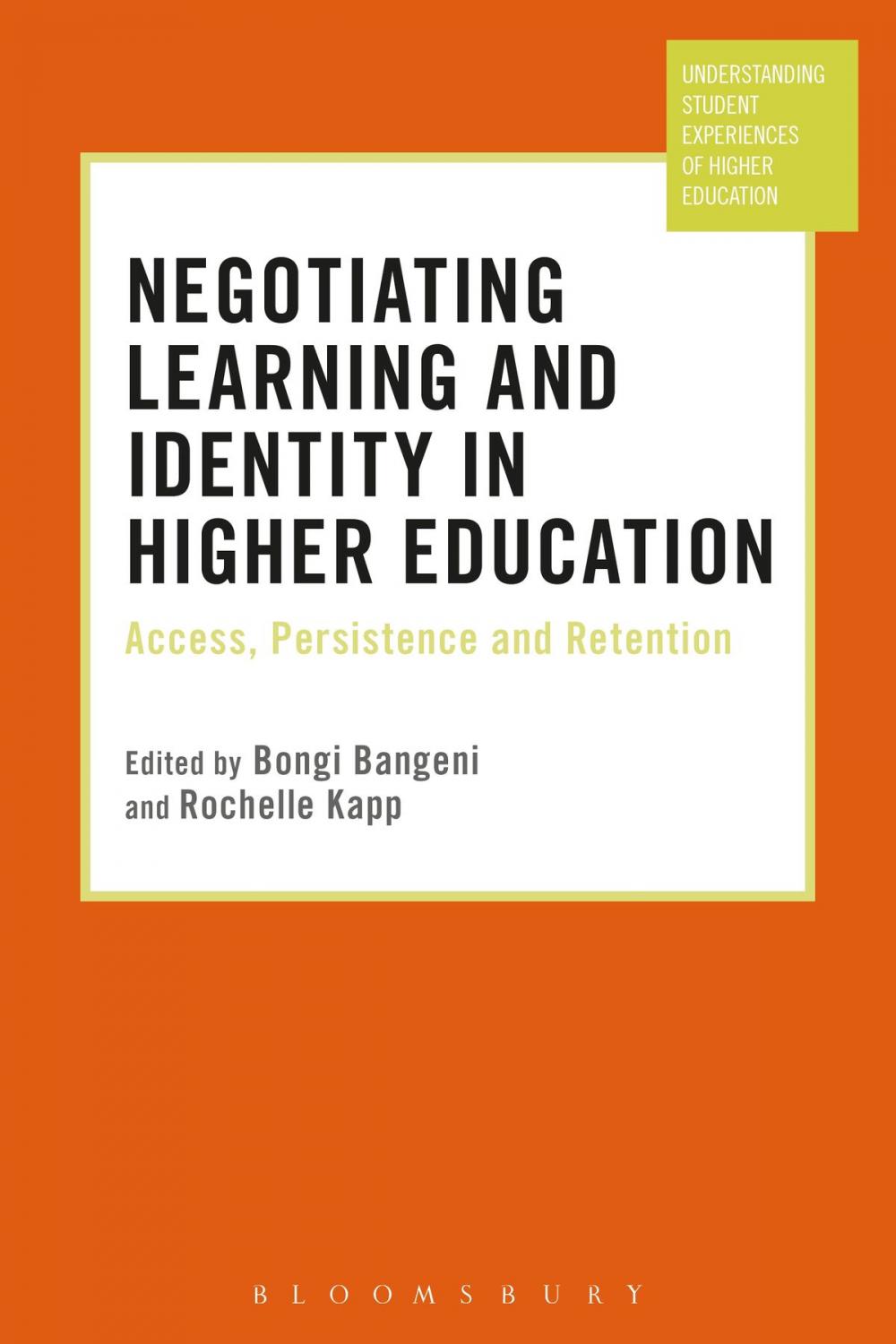 Big bigCover of Negotiating Learning and Identity in Higher Education