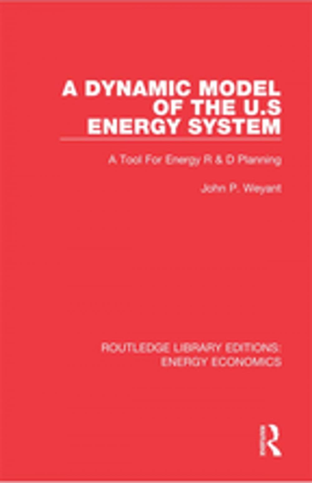 Big bigCover of A Dynamic Model of the US Energy System