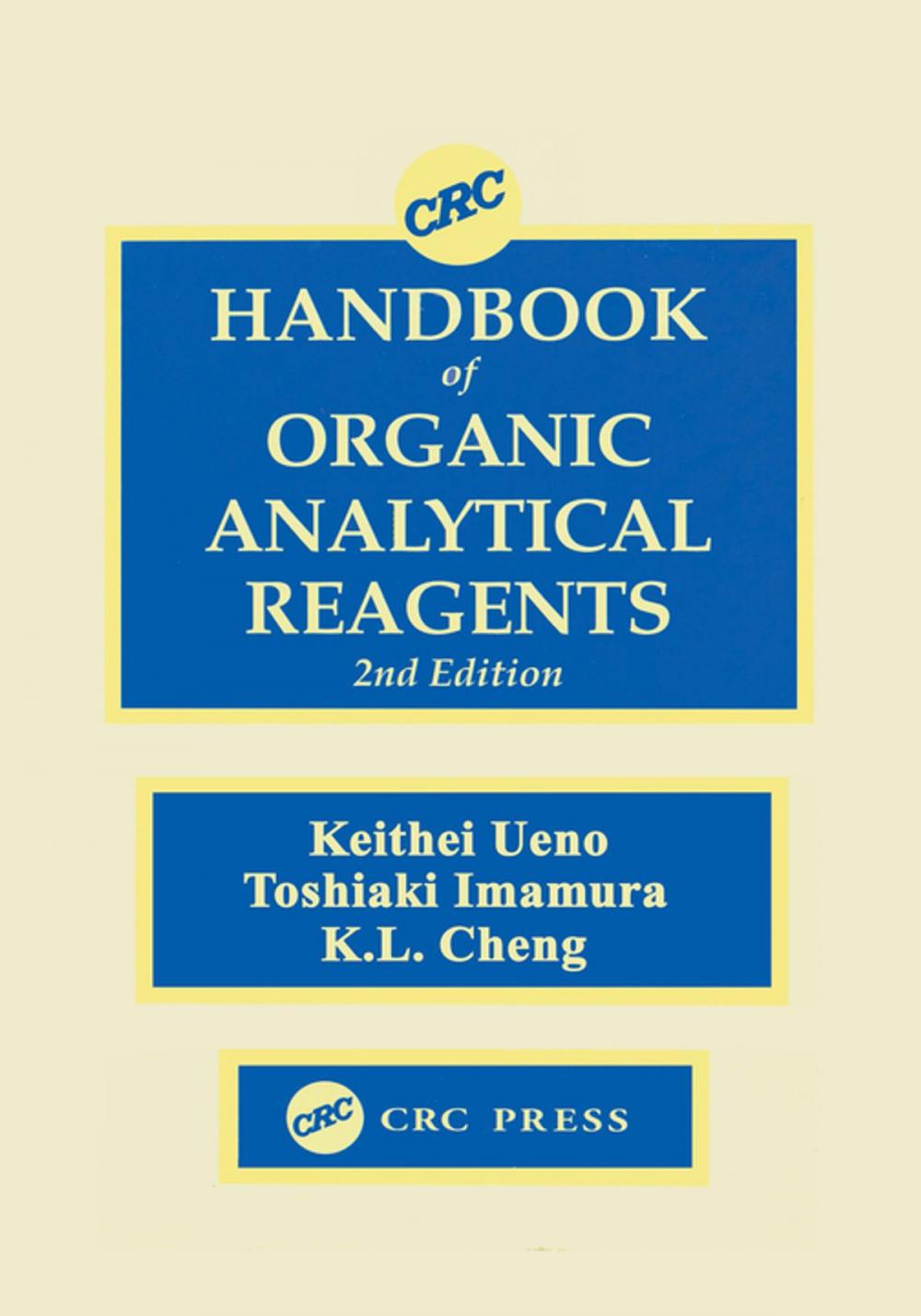 Big bigCover of CRC Handbook of Organic Analytical Reagents