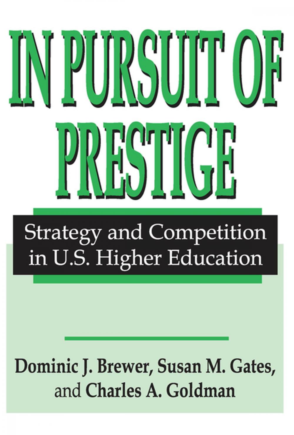 Big bigCover of In Pursuit of Prestige